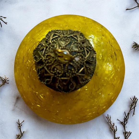 🎄KUGLE Style Crackle Mercury Glass Christmas Ornament 9 inch🎄 Vintage - Picture 2 of 4